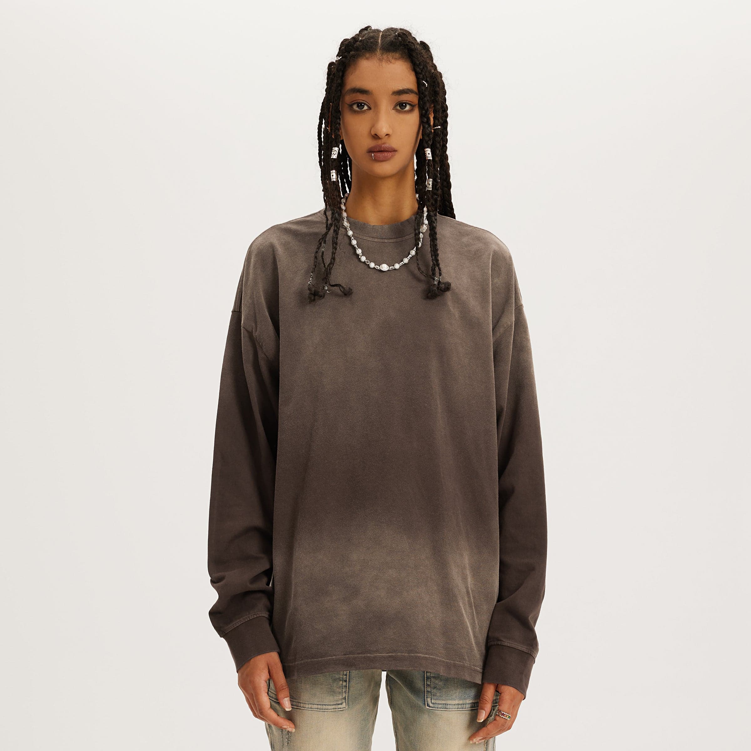 Aeterna women's sweatshirt, front view.