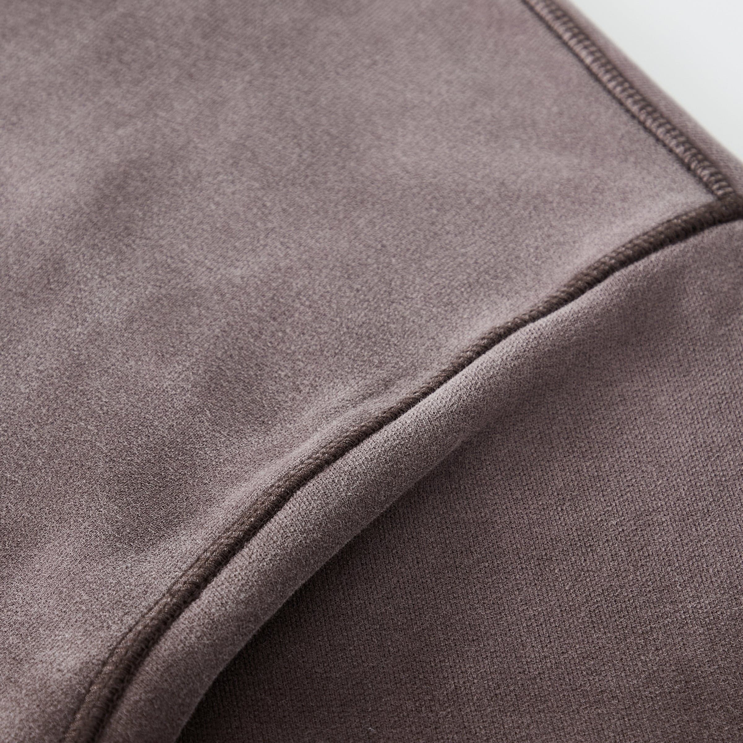 Aether Rune media image showing washed hoodie shoulder seam close-up detail