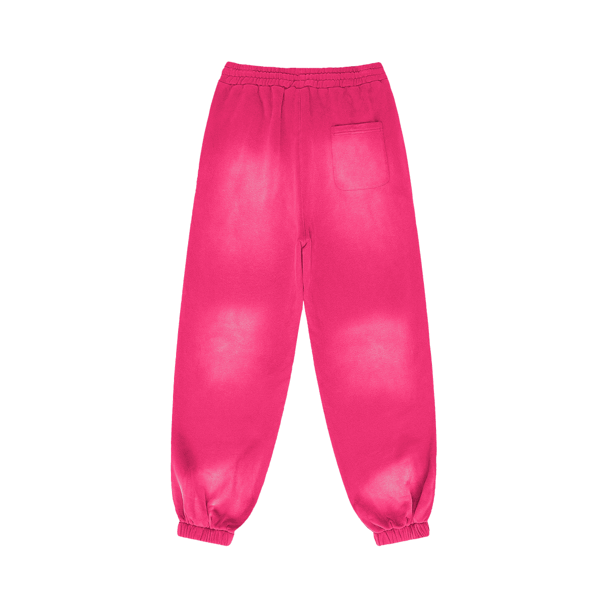 Akant Noir embroidered sweatpants back view in washed pink