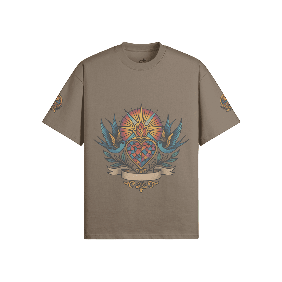 Astra oversized graphic tee front full view