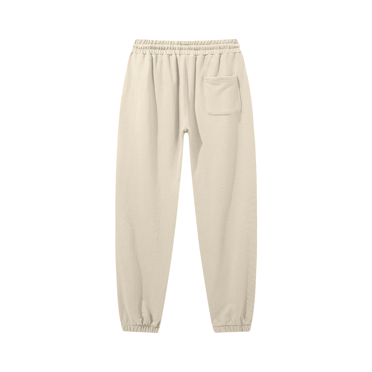 Flora embroidered sweatpants, full back view.