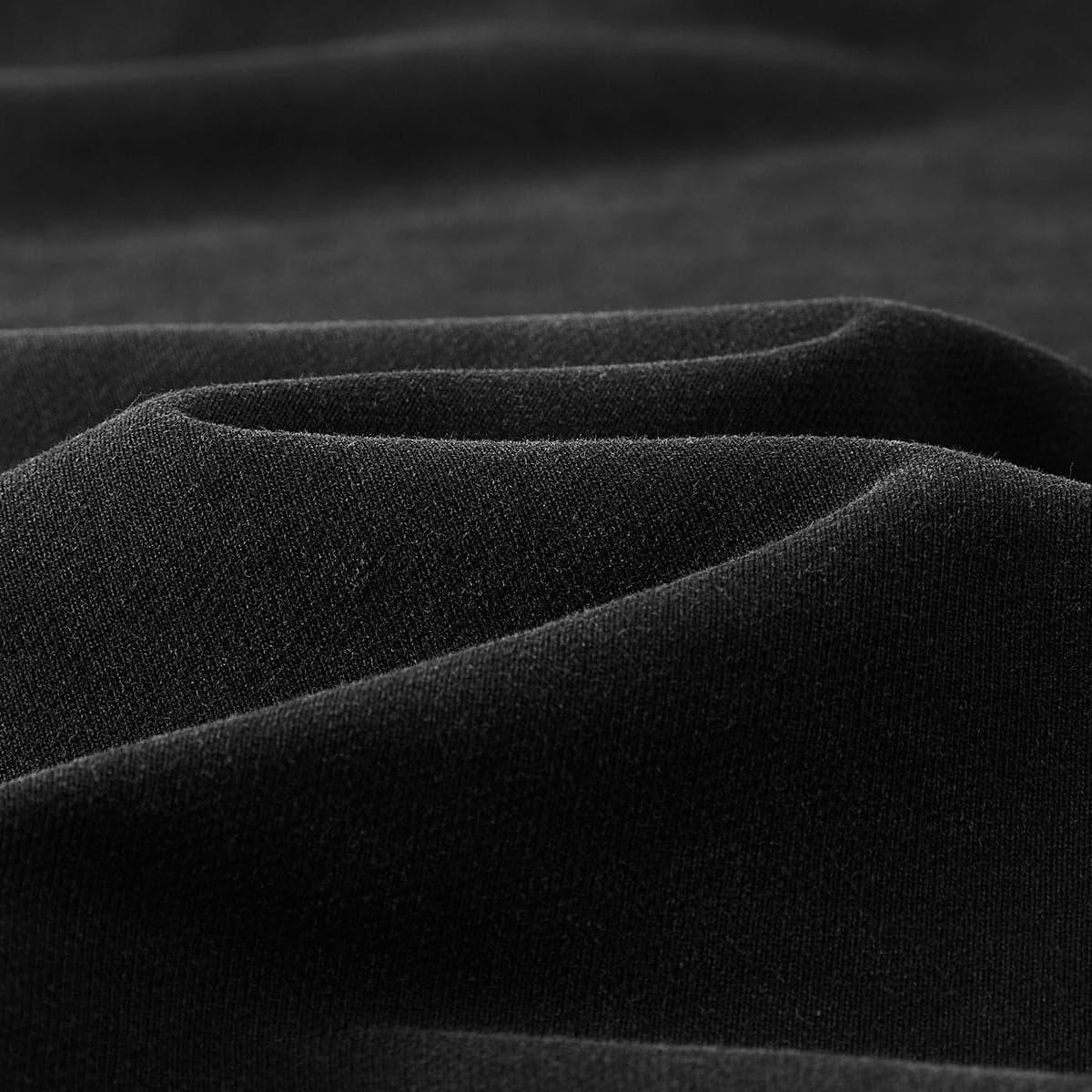 Purple Haze media image showing black hoodie fabric fold close-up