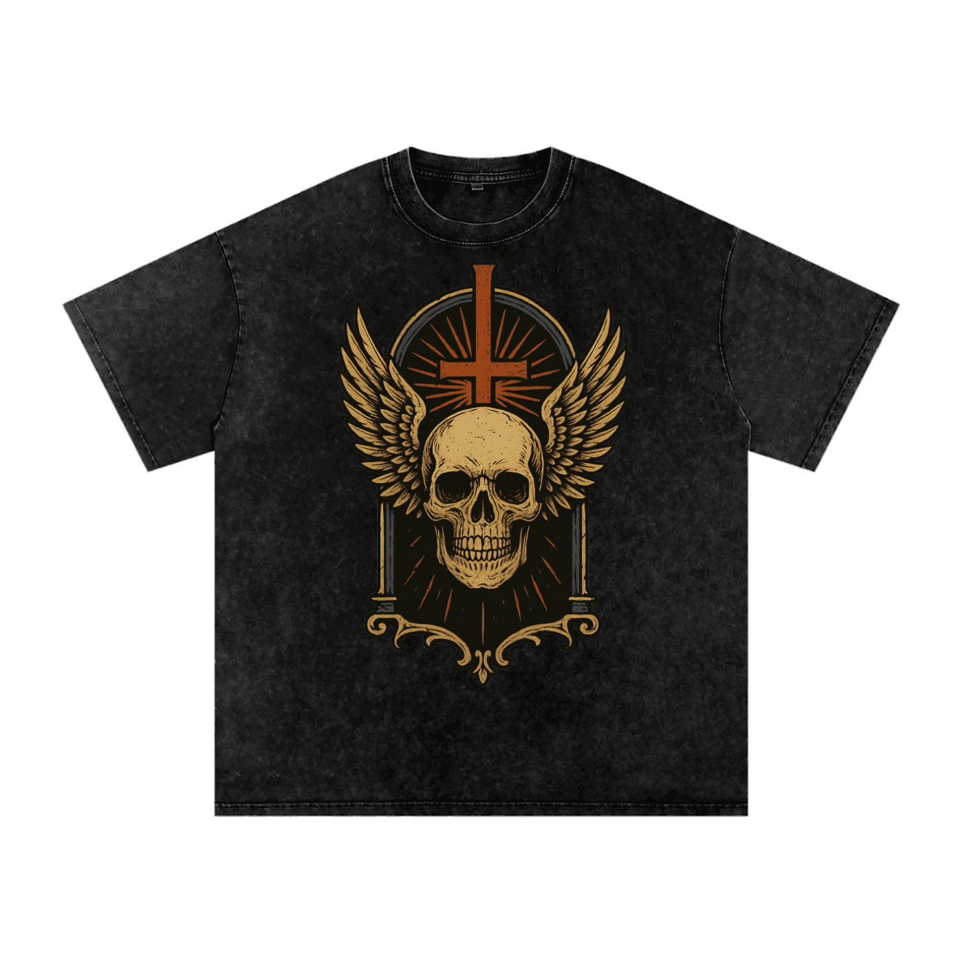 REVENANT – Washed Cotton Oversized Graphic T-Shirt