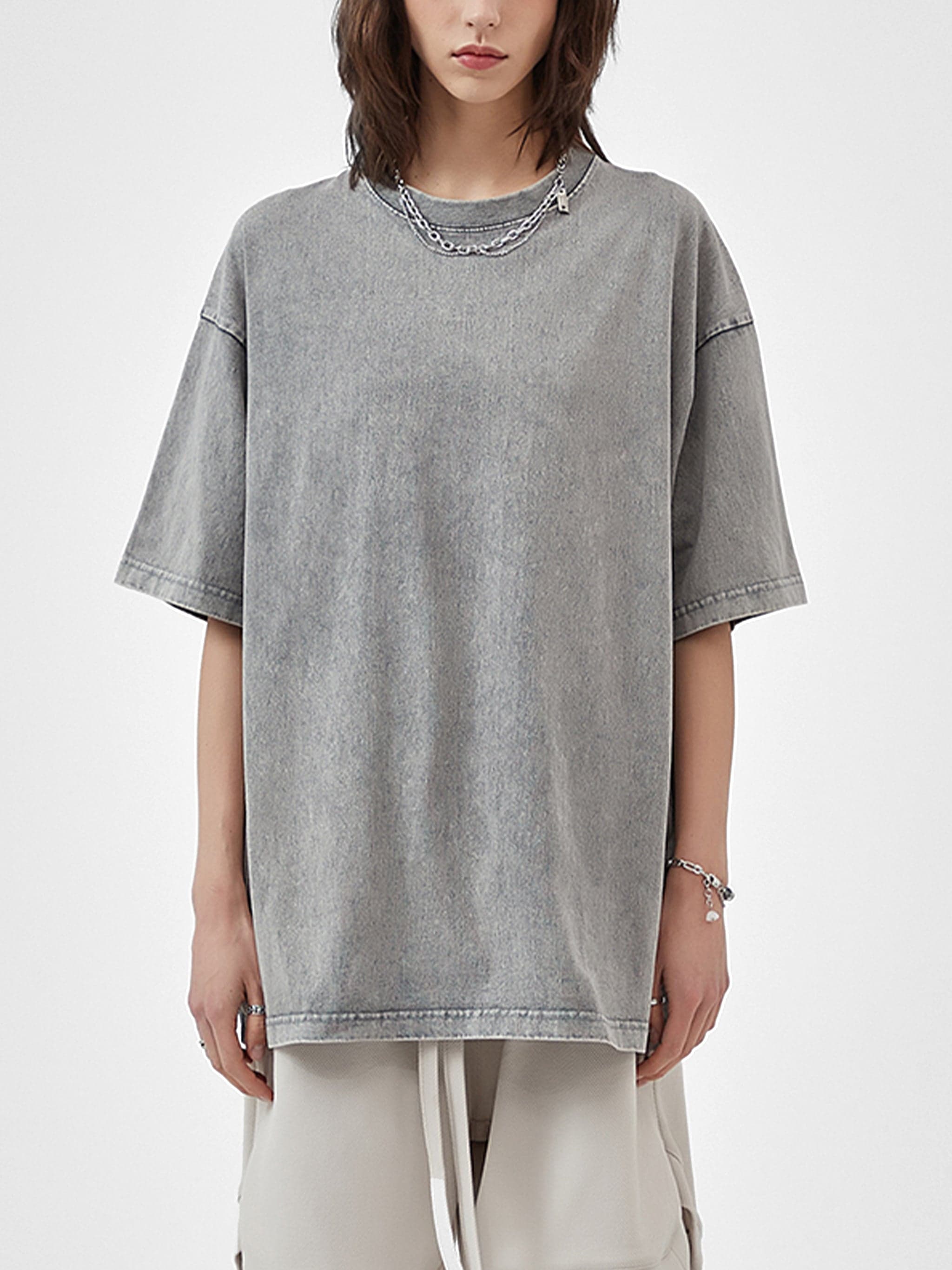 REVENANT – Washed Cotton Oversized Graphic T-Shirt