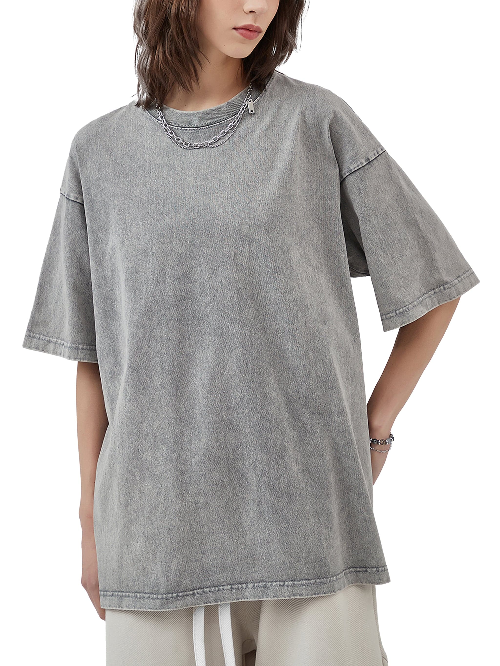 REVENANT – Washed Cotton Oversized Graphic T-Shirt