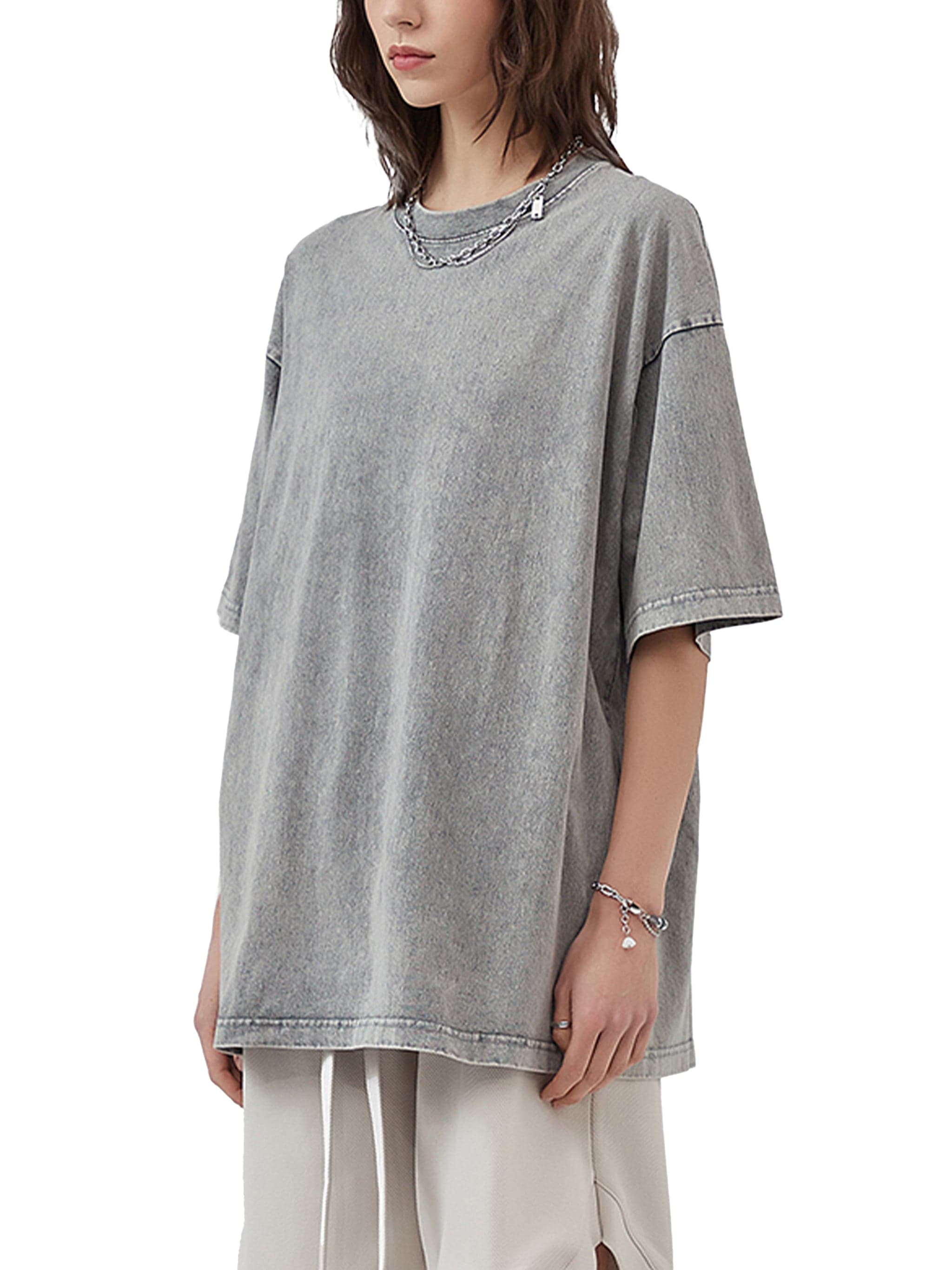 REVENANT – Washed Cotton Oversized Graphic T-Shirt