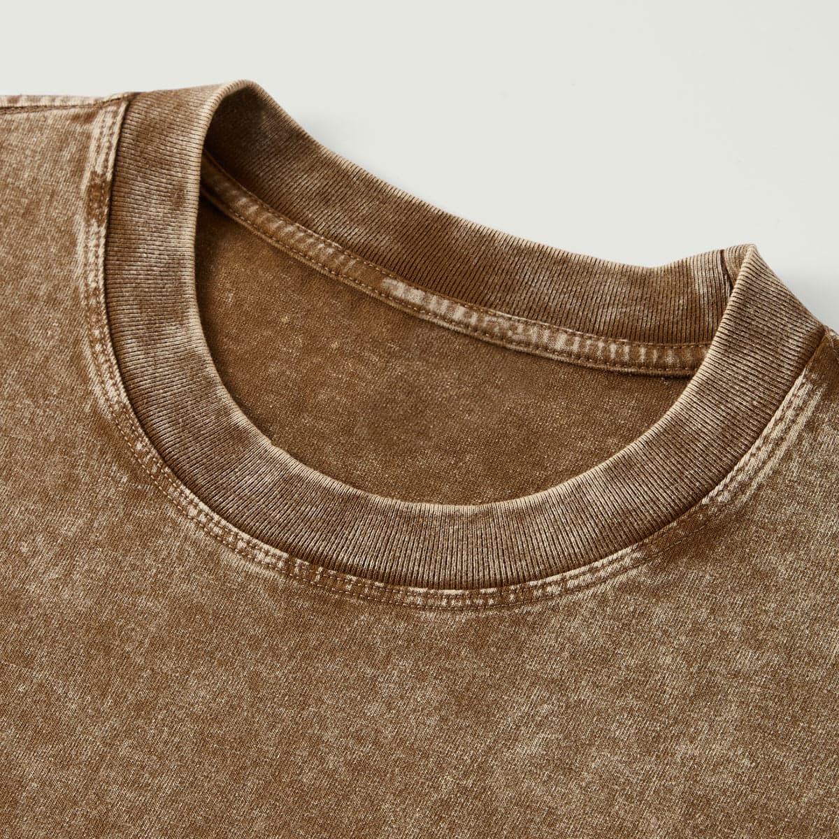 Dark colored streetwear style graphic print t-shirt with collar detail.