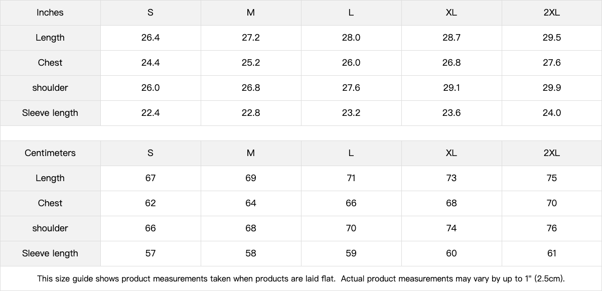 Winged Spear graphic zip up hoodie size chart image