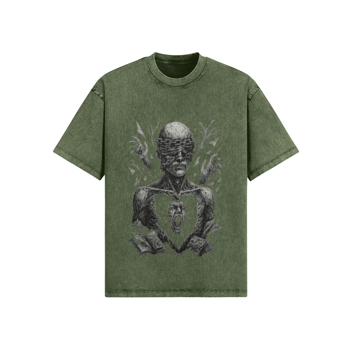 Blind Testament Washed Green Tee