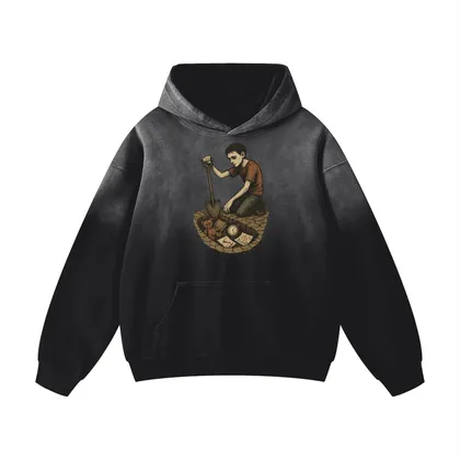 Buried – Graphic Hoodie, Heavy Cotton, Unisex, Streetwear - AIDAN REN product image