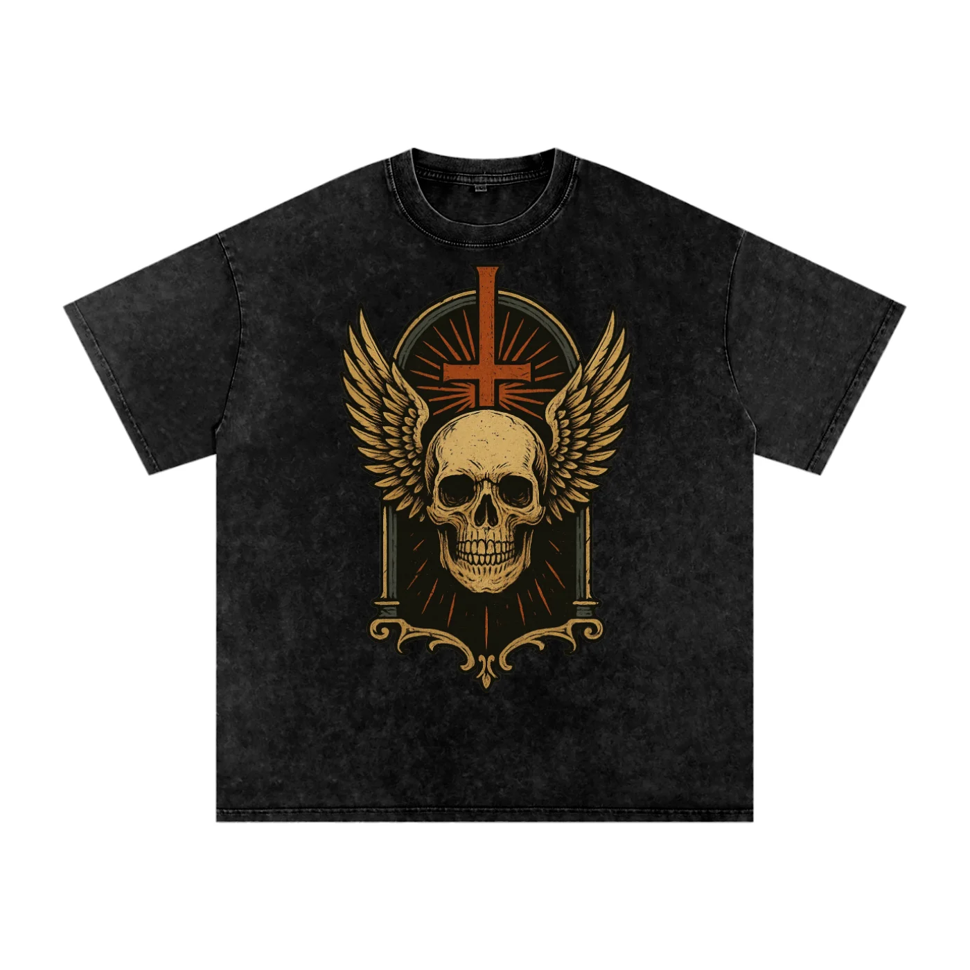 REVENANT – Washed Cotton Oversized Graphic T-Shirt - AIDAN REN product image