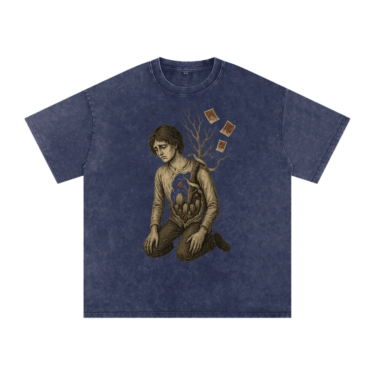 Roots – Mens Graphic T Shirt, Unique Art, Short Sleeve Tee - AIDAN REN product image