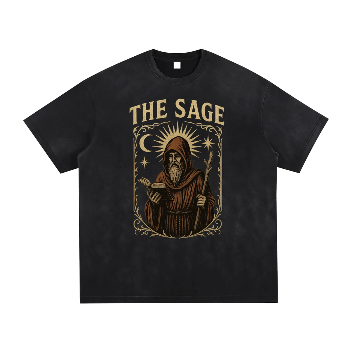 The Sage Vintage Washed Hand-Frayed T-Shirt - AIDAN REN product image